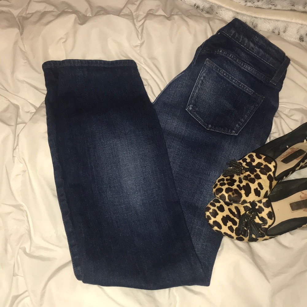 j crew - size 24 - “broken in boyfriend” jeans.